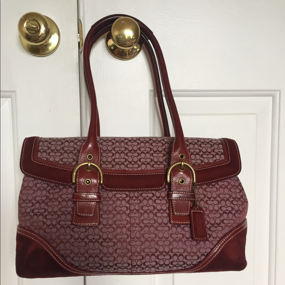 Coach monogram satchel